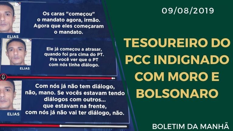 Urgente: Tesoureiro do PCC xinga Moro e diz que com PT tinha diálogo