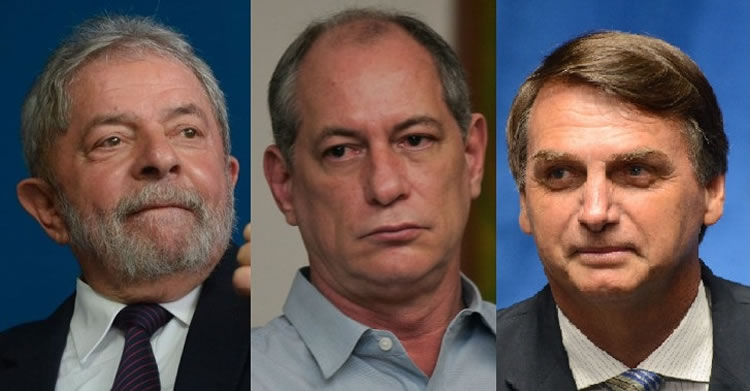 Bolsonaro, Lula e Ciro Gomes passarão por Manaus até o fim deste ano