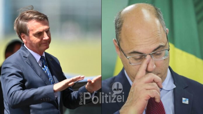 Bolsonaro-Witzel Bolsonaro parabeniza PF por operação contra Witzel