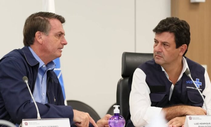 Foto: Reprodução Mandetta e Bolsonaro