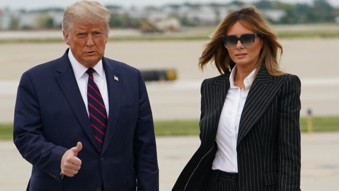 Foto: Reprodução Trump e Melanie