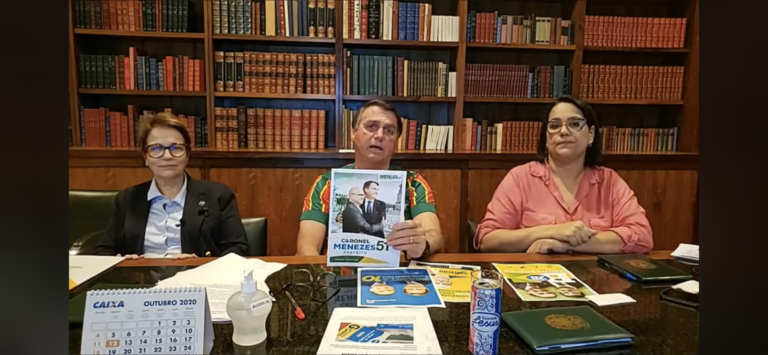 Bolsonaro reforça apoio a candidatura de Coronel Menezes em Manaus
