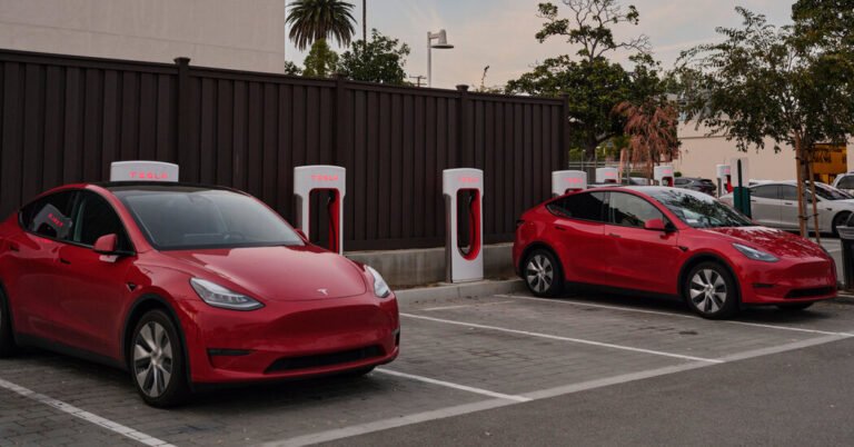 O lucro de Tesla caiu acentuadamente no ano passado
