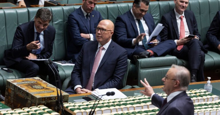 À medida que a eleição da Austrália se aproxima, Peter Dutton tem uma abordagem 'Trump Lite'
