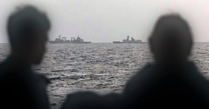 Exercícios da Marinha Chinesa no mar de Tasman Ernerve Australia e Nova Zelândia
