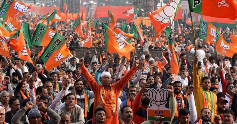 Os protagonistas do BJP de Modi nas eleições na região de Delhi
