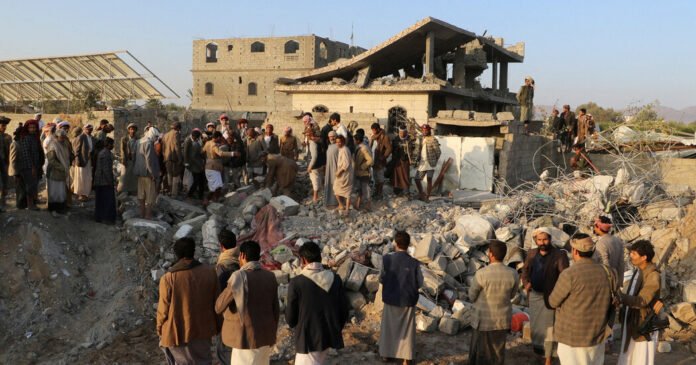 Houthis vote retaliação depois de nós atingem o Iêmen
