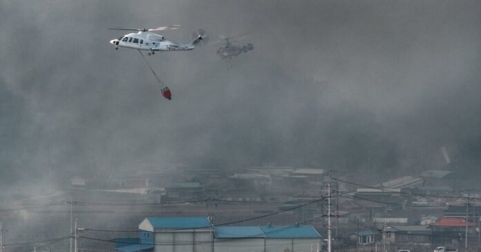 Incêndios florestais na Coréia do Sul matam 4 e feriam 6
