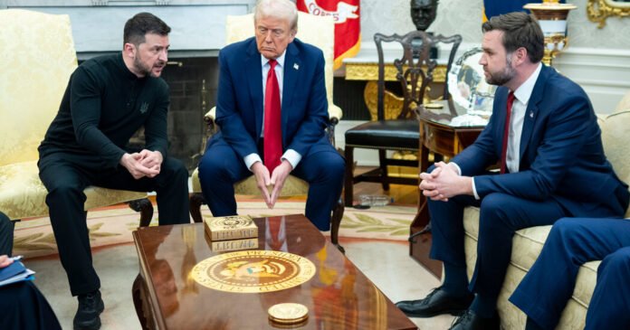 Zelensky, buscando uma vitória diplomática com Trump, sai com um desastre
